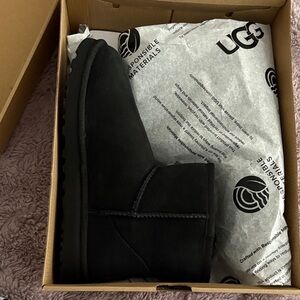 UGG Black Suede Ankle Boot
